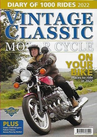 Classic Vintage Motor Cycle Bookazine (Diary Of 1000 Rides 2022)