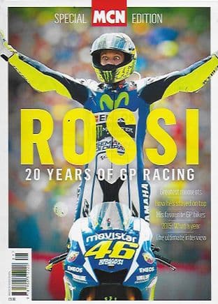 MCN Sport Special Magazine - Rossi - 20 Years Of Racing (1 DAMAGED COPY ONLY)